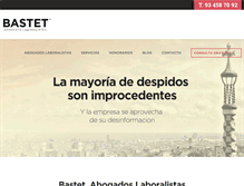 Tablet Screenshot of advocatslaboralistes.com